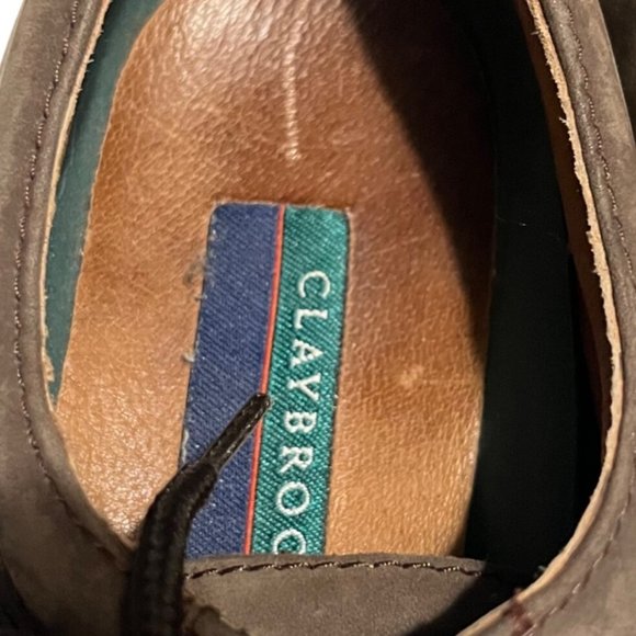 Claybrooke Mens Suede Leather Lace Up Shoes Brown Size 10 M - Picture 8 of 9